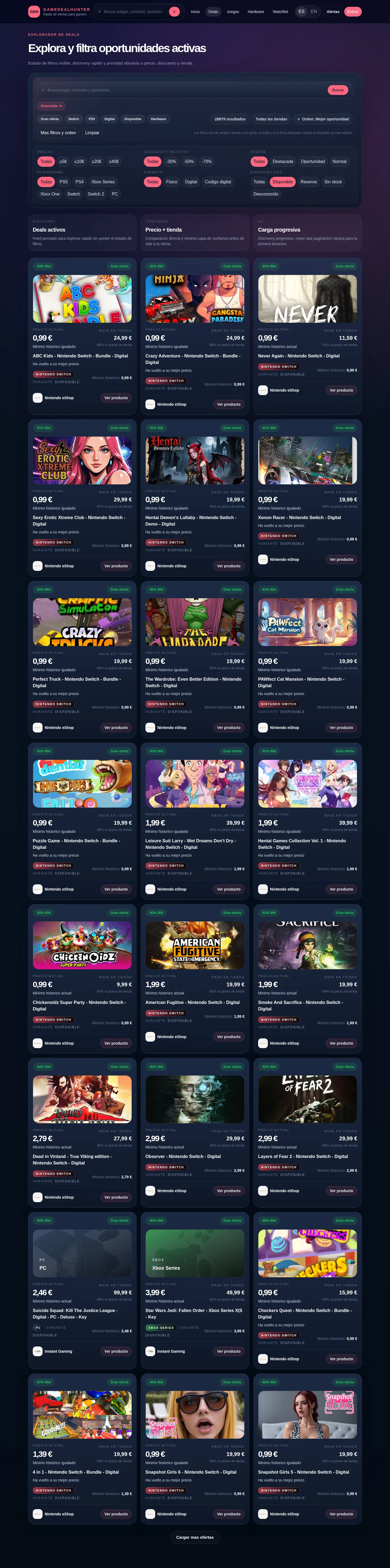 Ofertas desktop